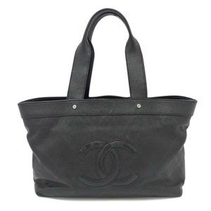 Chanel Punching Tote Bag Black